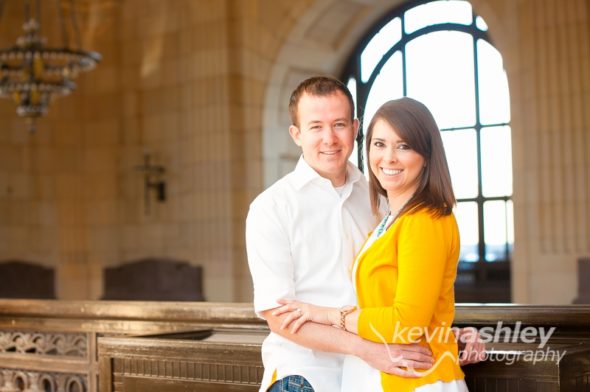 Robertshaw Engagement at Kansas City’s Union Station and Loose Park. Photos by Kansas City and Destination Wedding and Lifestyle Portrait Photographers ©Kevin Ashley Photography