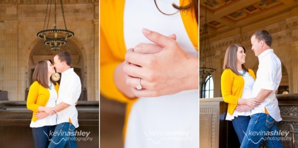 Robertshaw Engagement at Kansas City’s Union Station and Loose Park. Photos by Kansas City and Destination Wedding and Lifestyle Portrait Photographers ©Kevin Ashley Photography