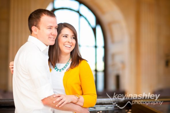 Robertshaw Engagement at Kansas City’s Union Station and Loose Park. Photos by Kansas City and Destination Wedding and Lifestyle Portrait Photographers ©Kevin Ashley Photography