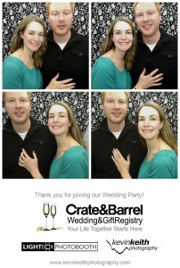 Kansas City Photo Booth | Lightbox Photo Booth | Kevin Keith Photography | Crate & Barrel Wedding Registry