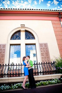 Kris and Patrick's Engagement Photo Session on the Kansas City Plaza by Kevin Keith Photography