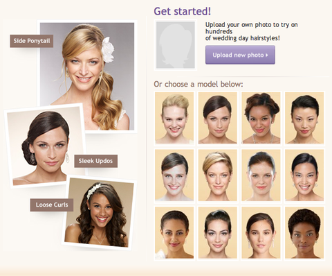 Virtual Wedding Day Hair Makeover on The Knot