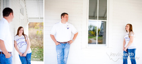 Matt and Lindsey's Engagement Photo Session at Ironwoods Lodge in Leawood Kansas by Kevin Keith Photography 02