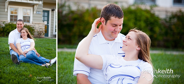 Matt and Lindsey's Engagement Photo Session at Ironwoods Lodge in Leawood Kansas by Kevin Keith Photography 14