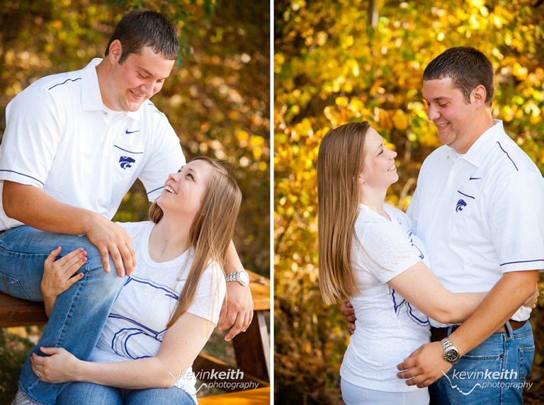 Matt and Lindsey's Engagement Photo Session at Ironwoods Lodge in Leawood Kansas by Kevin Keith Photography 17