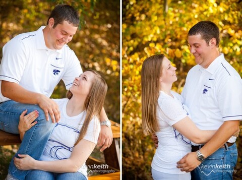 Matt and Lindsey's Engagement Photo Session at Ironwoods Lodge in Leawood Kansas by Kevin Keith Photography 17