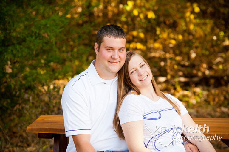 Matt and Lindsey's Engagement Photo Session at Ironwoods Lodge in Leawood Kansas by Kevin Keith Photography 18
