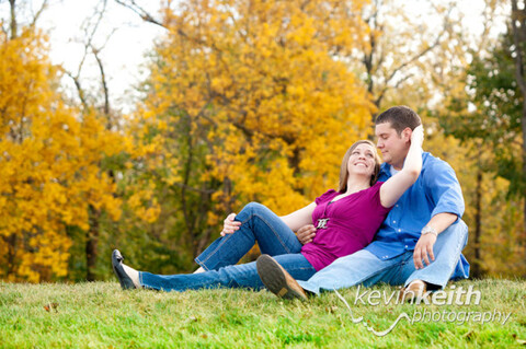 Matt and Lindsey's Engagement Photo Session at Ironwoods Lodge in Leawood Kansas by Kevin Keith Photography 25