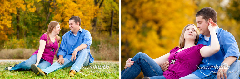 Matt and Lindsey's Engagement Photo Session at Ironwoods Lodge in Leawood Kansas by Kevin Keith Photography 26
