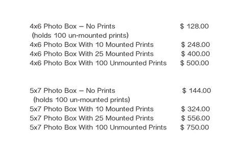 Image Boxes Pricing