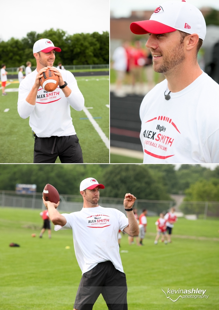 Alex Smith Kansas City Chiefs Football Hyvee Pro Camp ProCamp by Kevin Ashley Photography