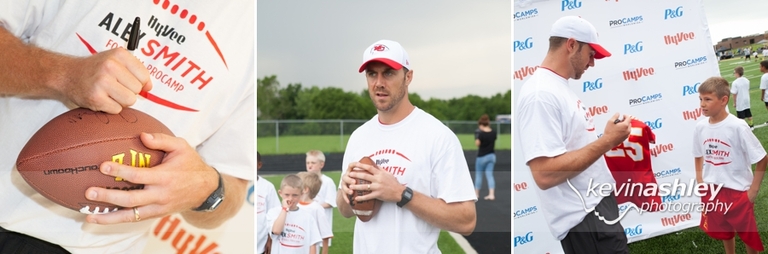 Alex Smith Kansas City Chiefs Football Hyvee Pro Camp ProCamp by Kevin Ashley Photography