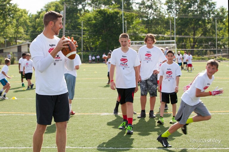 Kansas City Chief's quarterback Alex Smith Football ProCamp sponsored by Hyvee at Shawnee Mission West High School in Kansas City. Photos by Kevin Ashley Photography.