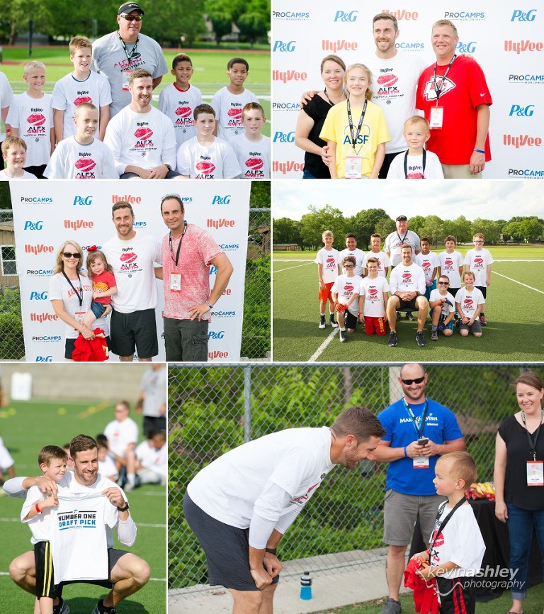 Kansas City Chief's quarterback Alex Smith Football ProCamp sponsored by Hyvee at Shawnee Mission West High School in Kansas City. Photos by Kevin Ashley Photography.