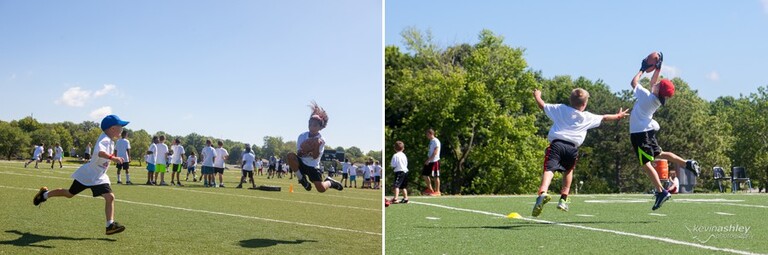Kansas City Chief's quarterback Alex Smith Football ProCamp sponsored by Hyvee at Shawnee Mission West High School in Kansas City. Photos by Kevin Ashley Photography.