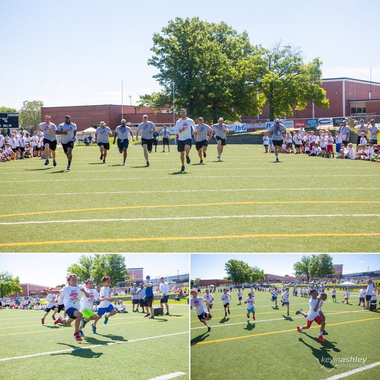 Kansas City Chief's quarterback Alex Smith Football ProCamp sponsored by Hyvee at Shawnee Mission West High School in Kansas City. Photos by Kevin Ashley Photography.