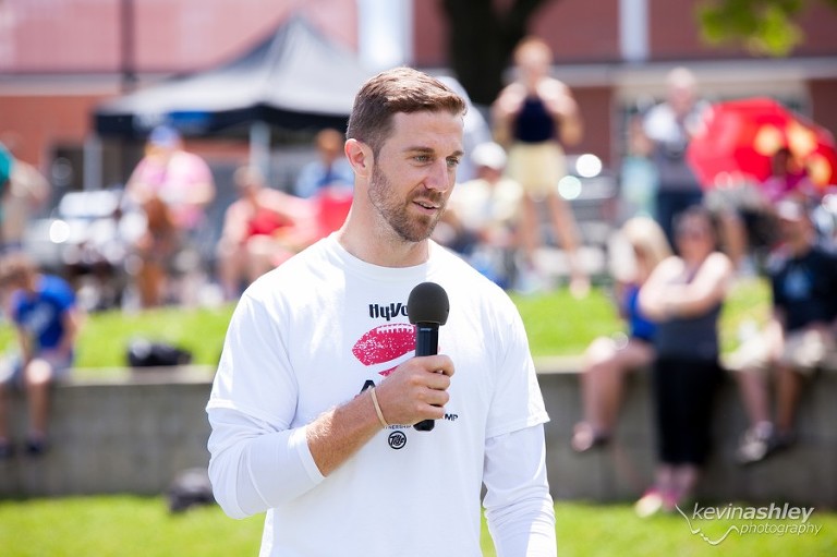 Kansas City Chief's quarterback Alex Smith Football ProCamp sponsored by Hyvee at Shawnee Mission West High School in Kansas City. Photos by Kevin Ashley Photography.